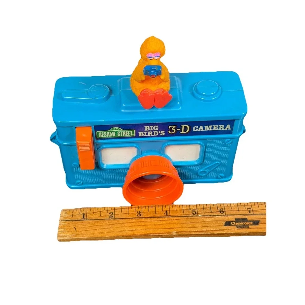 Vintage 1978 Sesame Street Big Bird Toy Alphabet 3D Camera